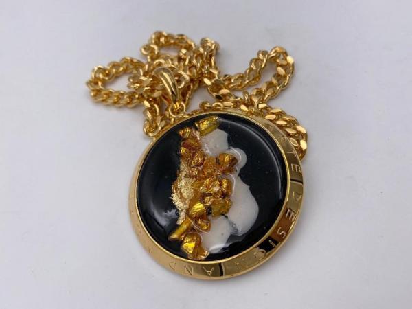 Collana in ottone anallergico, colore oro