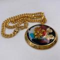 Collana in ottone anallergico, colore oro