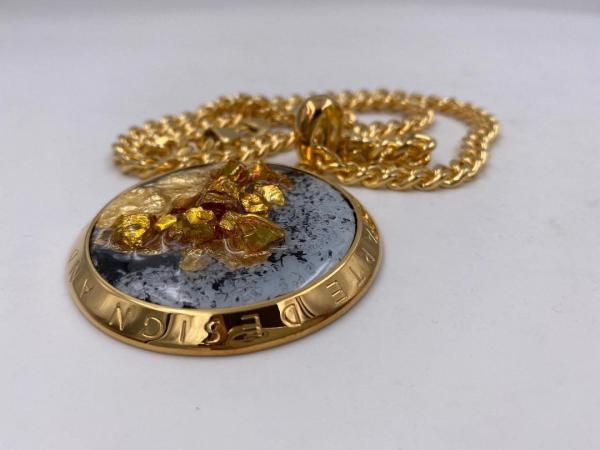 Collana in ottone anallergico, colore oro