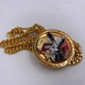 Collana in ottone anallergico, colore oro
