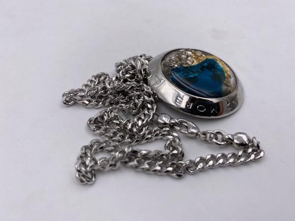 Collana in ottone anallergico, colore argento