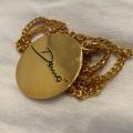 Collana in ottone anallergico, colore oro