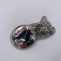 Collana in ottone anallergico, colore argento