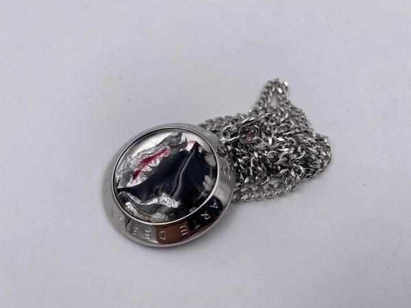 Collana in ottone anallergico, colore argento