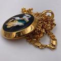 Collana in ottone anallergico, colore oro