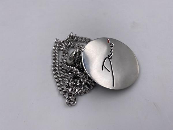 Collana in ottone anallergico, colore argento