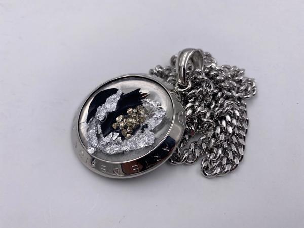 Collana in ottone anallergico, colore argento