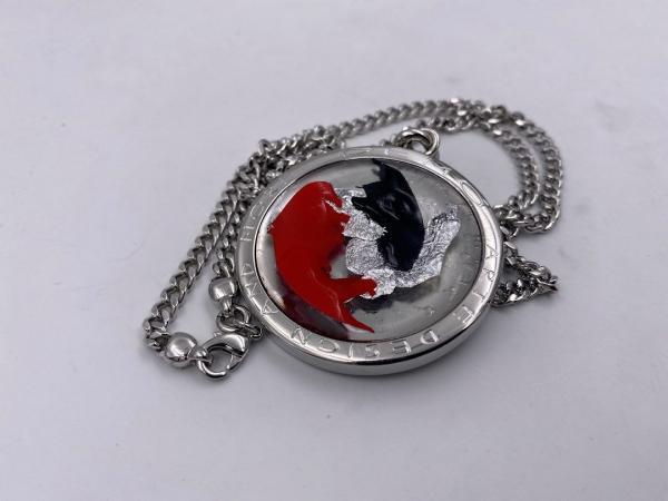 Collana in ottone anallergico, colore argento