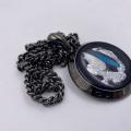 Collana in ottone anallergico, colore nero fumé