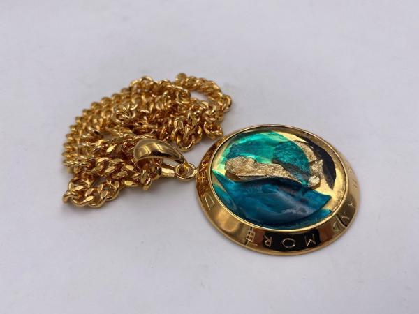 Collana in ottone anallergico, colore oro