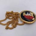 Collana in ottone anallergico, colore oro