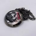 Collana in ottone anallergico, colore nero fumé