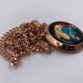 Collana in ottone anallergico, colore oro rosé