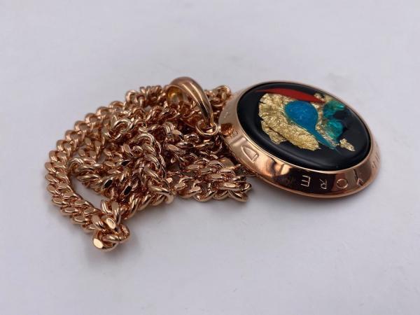 Collana in ottone anallergico, colore oro rosé