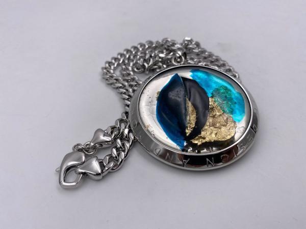 Collana in ottone anallergico, colore argento