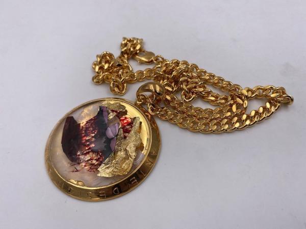 Collana in ottone anallergico, colore oro