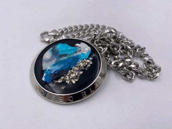Collana in ottone anallergico, colore argento