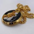 Collana in ottone anallergico, colore oro