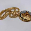 Collana in ottone anallergico, colore oro