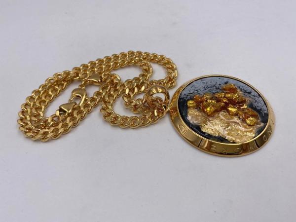 Collana in ottone anallergico, colore oro