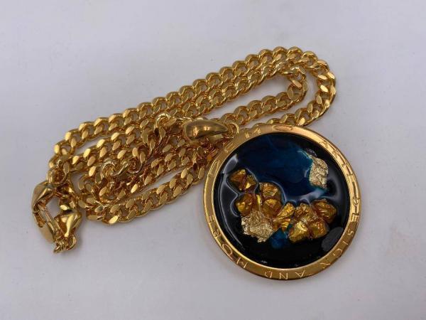 Collana in ottone anallergico, colore oro