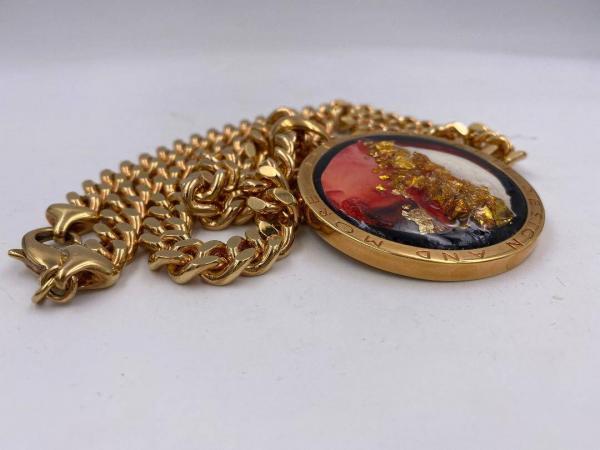 Collana in ottone anallergico, colore oro