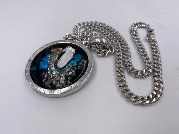 Collana in ottone anallergico, colore argento