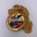 Collana in ottone anallergico, colore oro