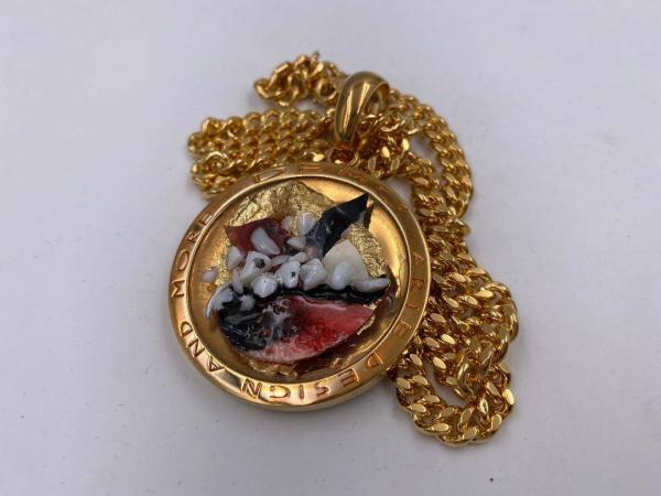Collana in ottone anallergico, colore oro