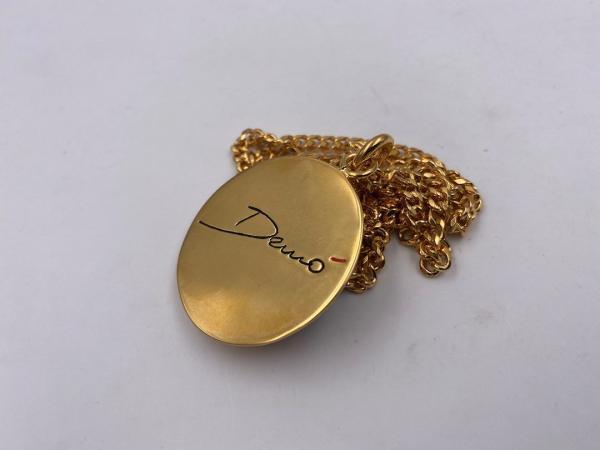 Collana in ottone anallergico, colore oro
