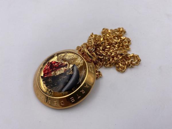 Collana in ottone anallergico, colore oro