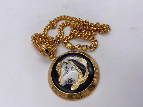 Collana in ottone anallergico, colore oro
