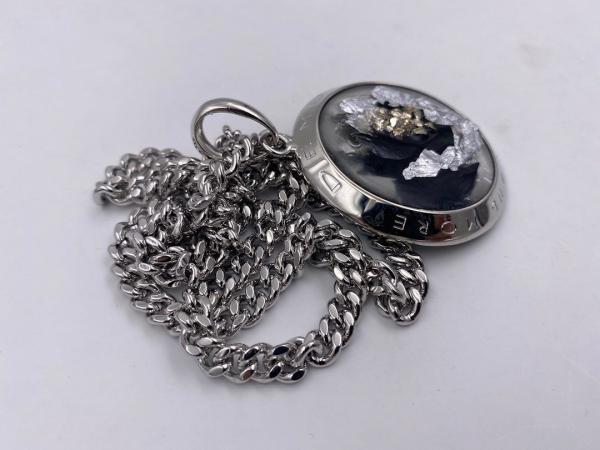 Collana in ottone anallergico, colore argento