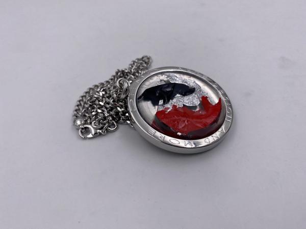 Collana in ottone anallergico, colore argento