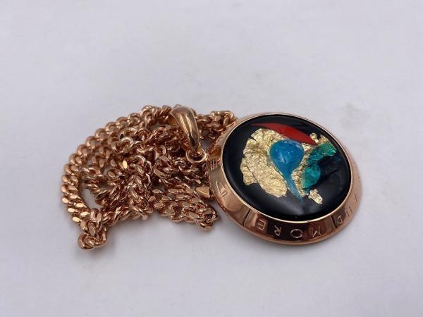 Collana in ottone anallergico, colore oro rosé