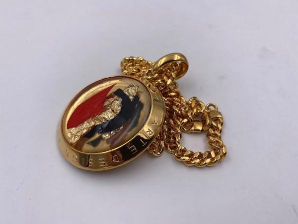 Collana in ottone anallergico, colore oro