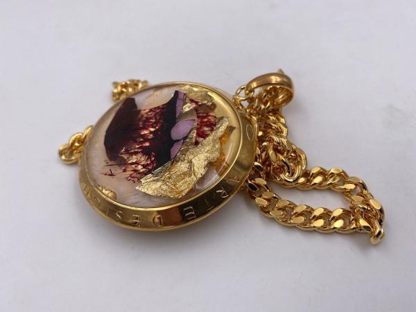 Collana in ottone anallergico, colore oro