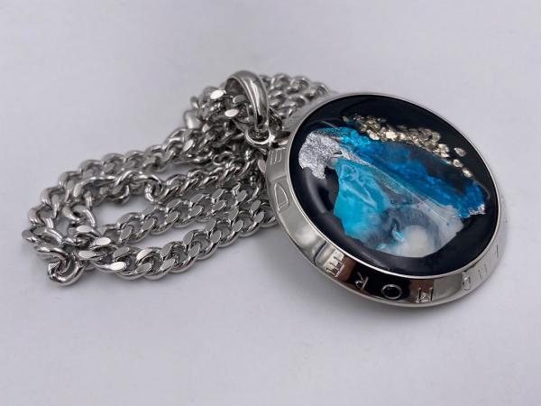 Collana in ottone anallergico, colore argento