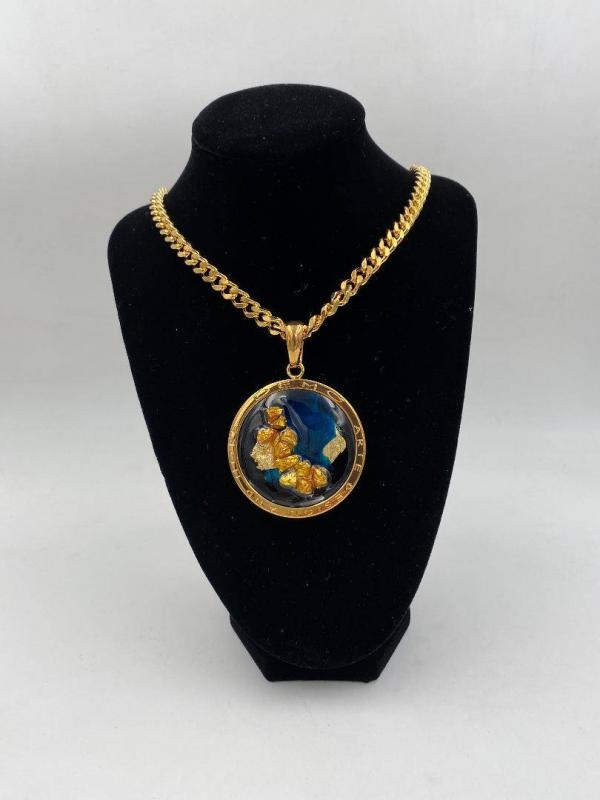 Collana in ottone anallergico, colore oro