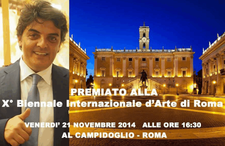 Premio alla X° Biennale Internazionale d’Arte di Roma 2014